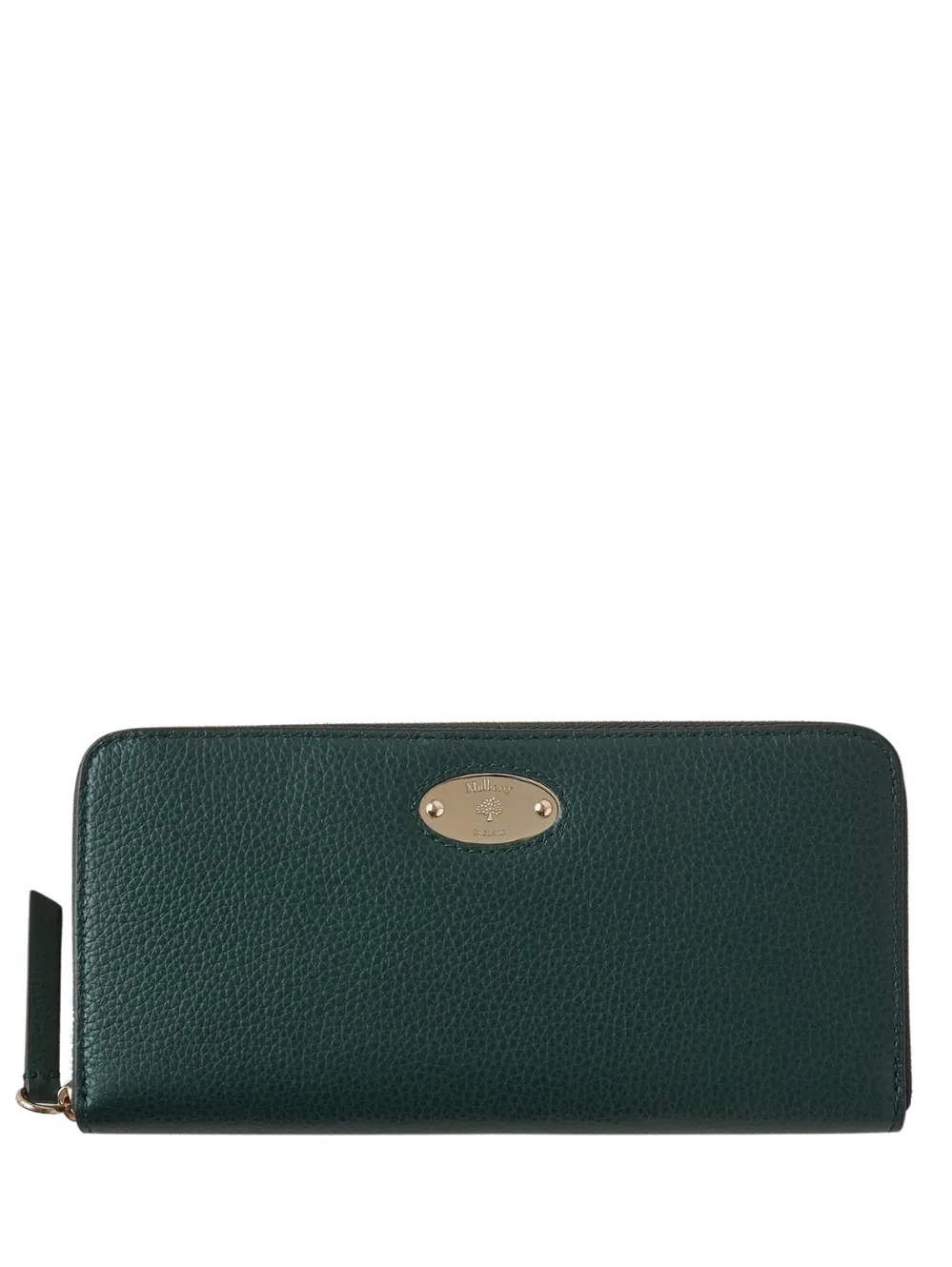 Mulberry Plaque 8 Zip Purse Small Classic Grain (Mulberry Green)