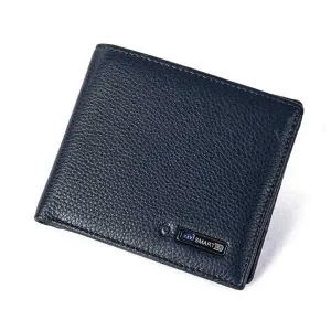 New York Style Anti Lost Wallet, Tracking Wallet Genuine Leather Tracker Wallet Smart Men Card Holder - Gift for Men Wallet Black