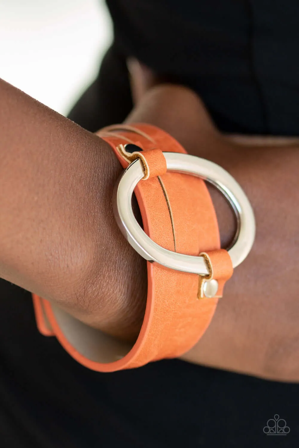 Paparazzi Accessories  - Cowgirl Cavalier #B91 Display - Orange Bracelet