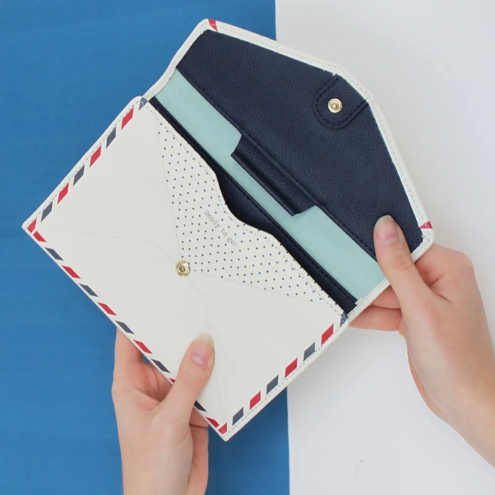 Paper Plane Travel Wallet Envelope