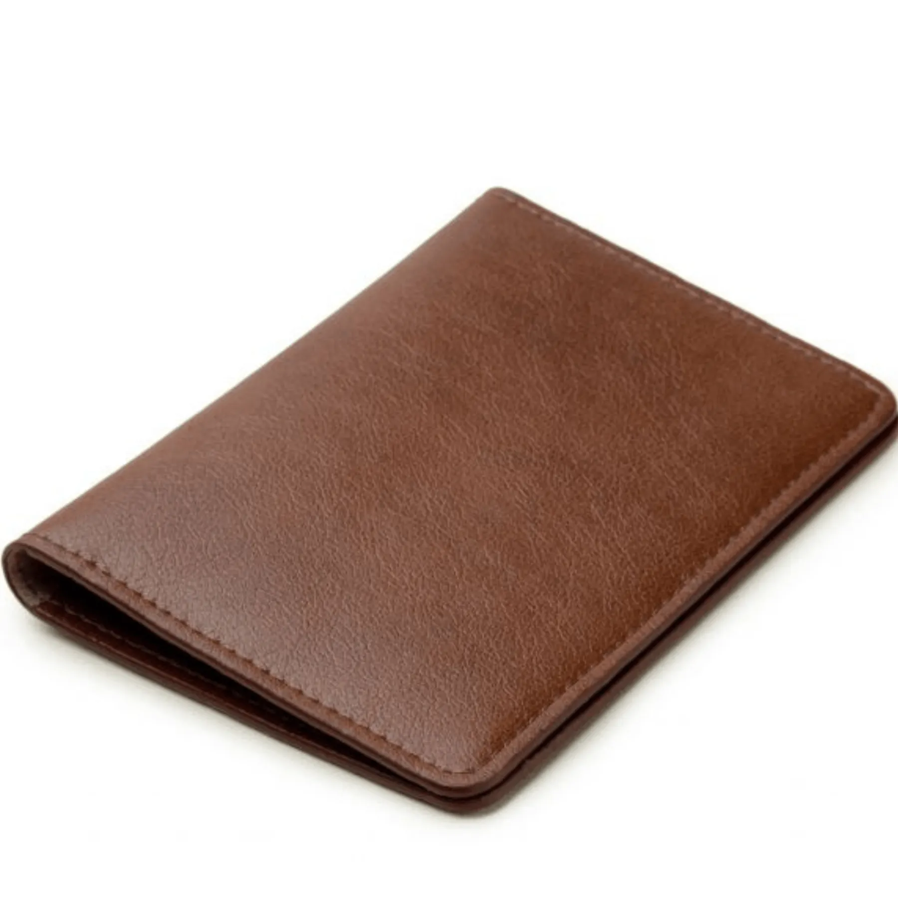 'Passport holder' in vegan leather by Ahimsa - black and cognac