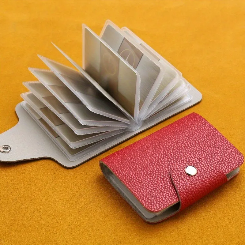 Premium Leather MultiCard Holder with 24 Slots