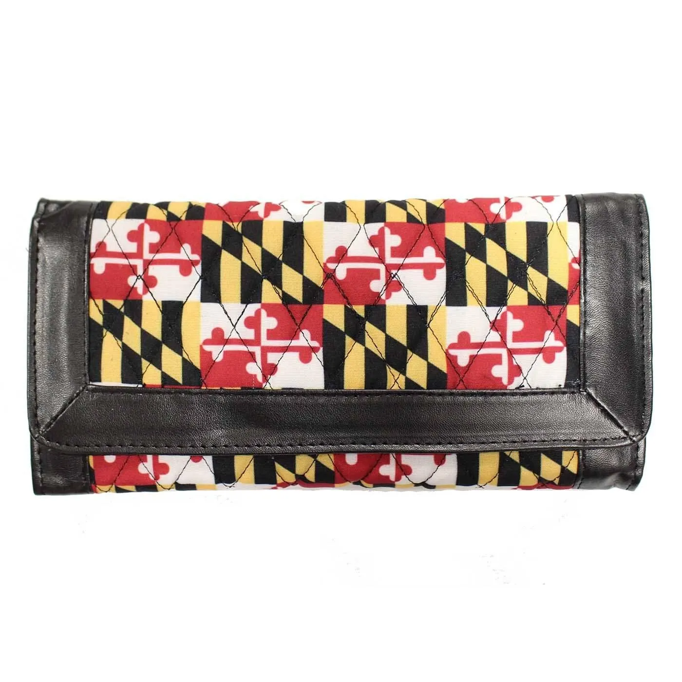 Quilted Maryland Flag / Trifold Wallet