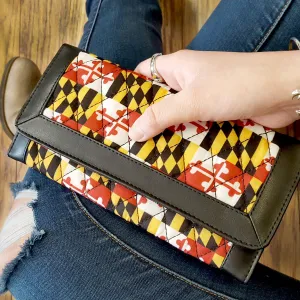 Quilted Maryland Flag / Trifold Wallet