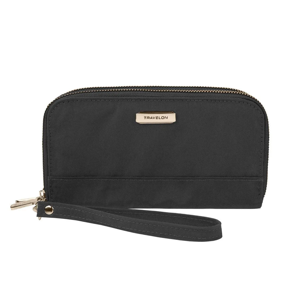 RFID Blocking Double Zip Wallet