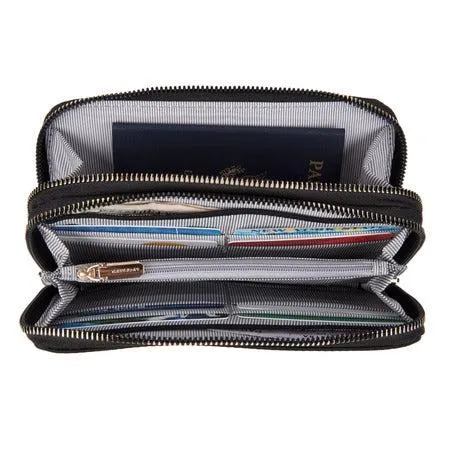 RFID Blocking Double Zip Wallet