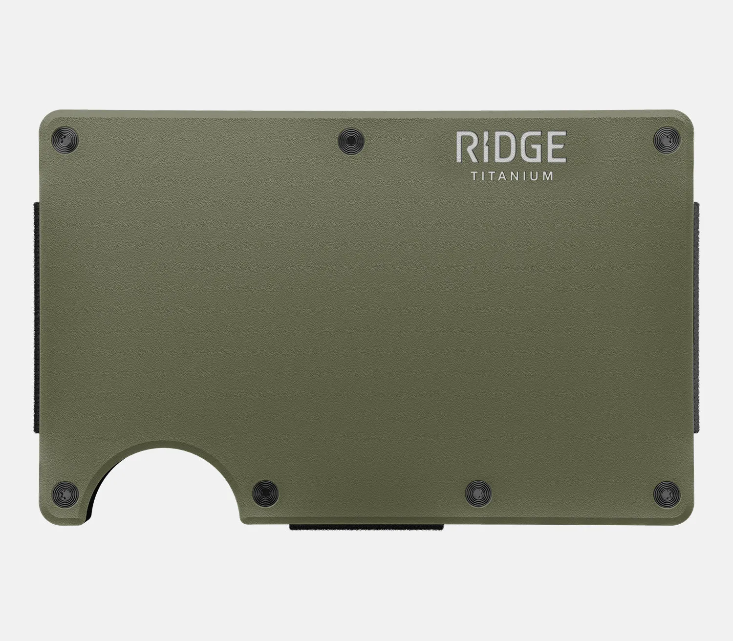 Ridge Wallet - Matte Olive Titanium