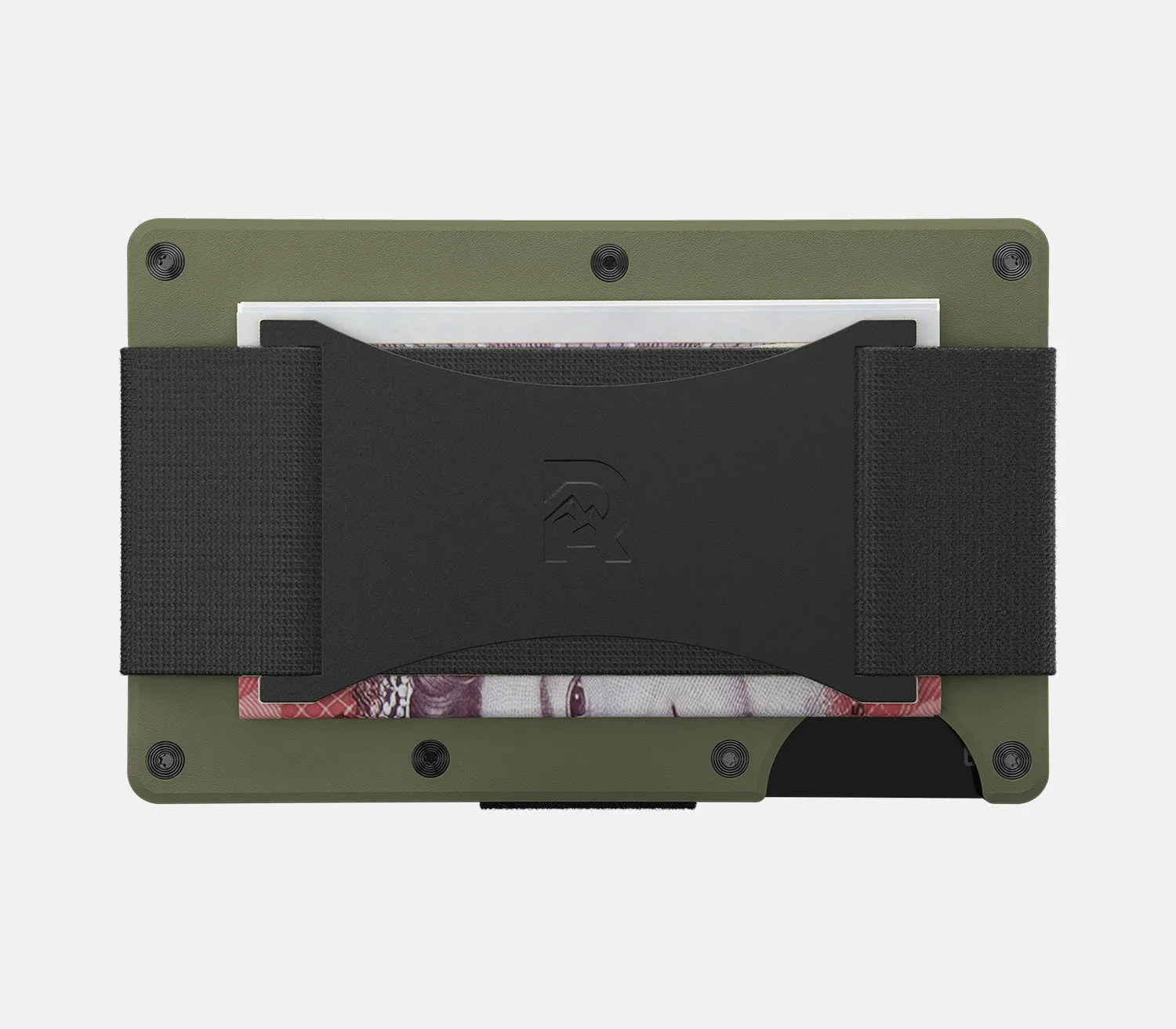 Ridge Wallet - Matte Olive Titanium