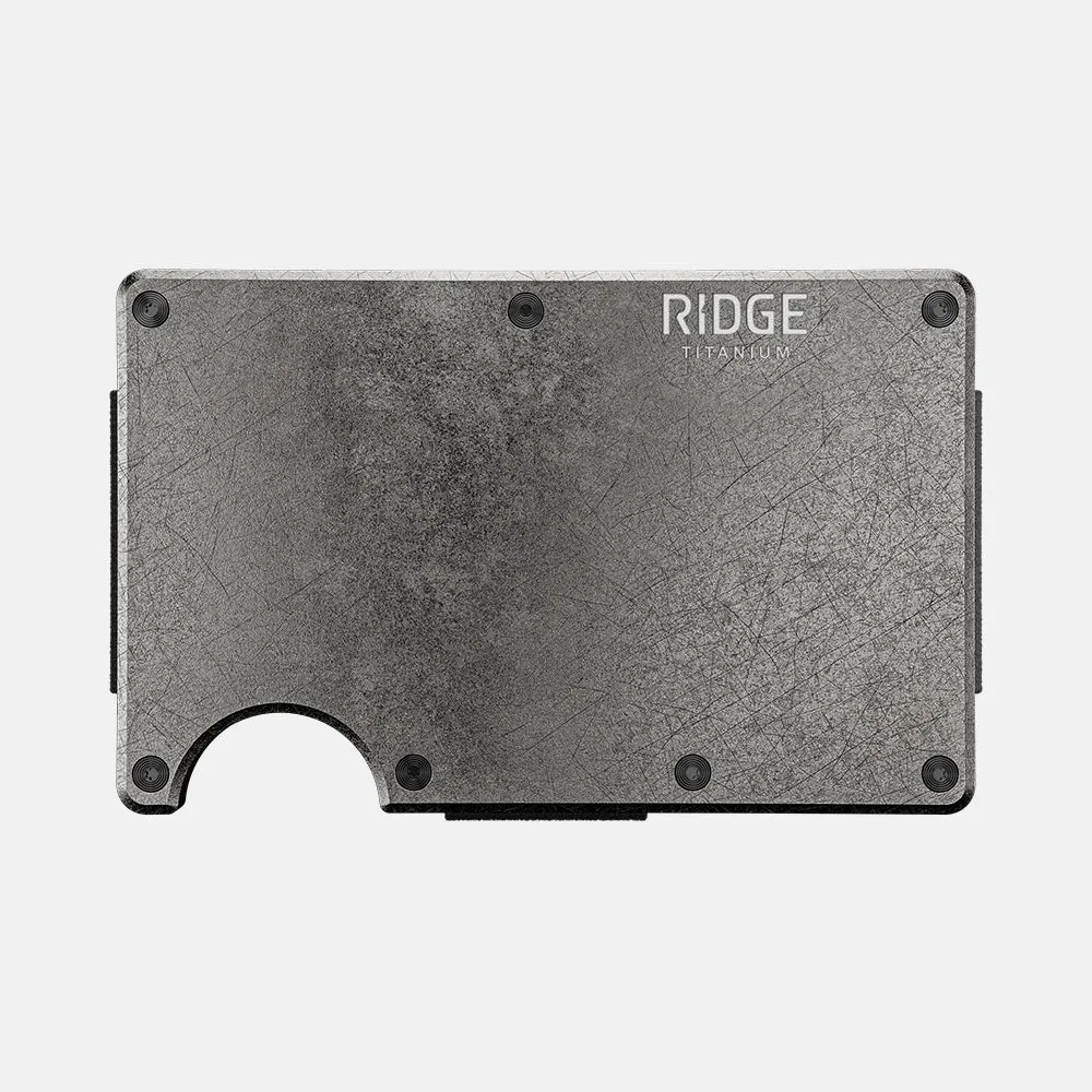 Ridge Wallet - Stonewashed Titanium