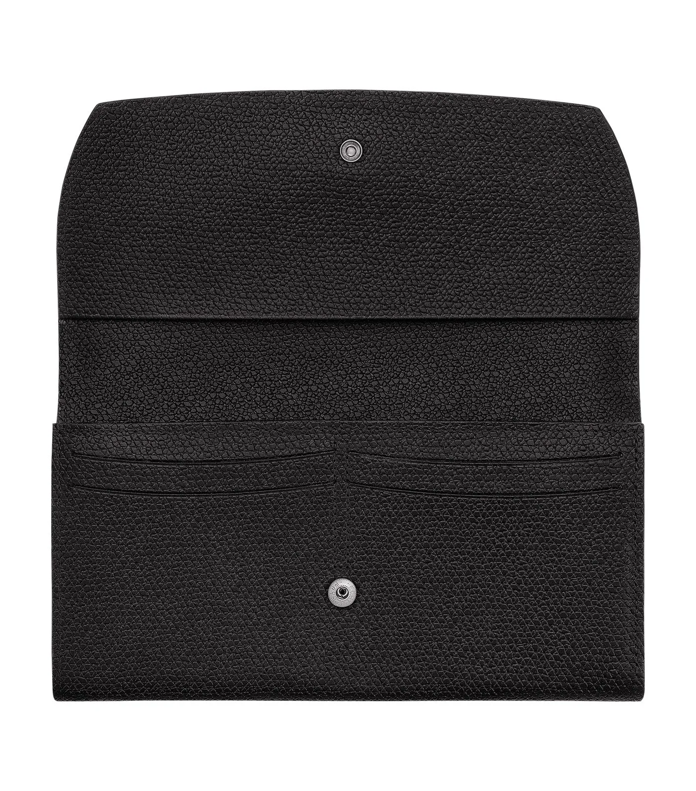 Roseau Long Continental Wallet Black