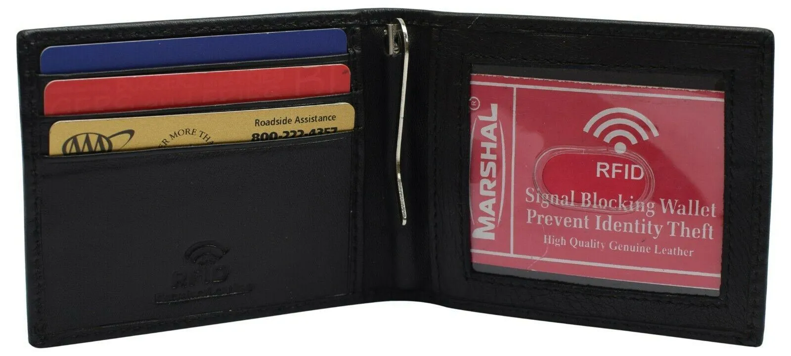 Slim Wallets For Men Bifold Mens Wallet With Removable Money Clip RFID Blocking