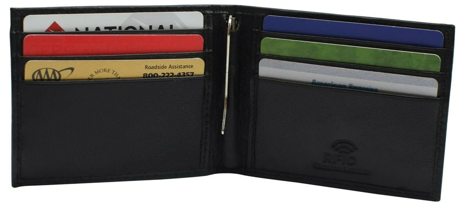 Slim Wallets For Men With Money Clip Bifold Wallet RFID Card Holder Mens Wallets