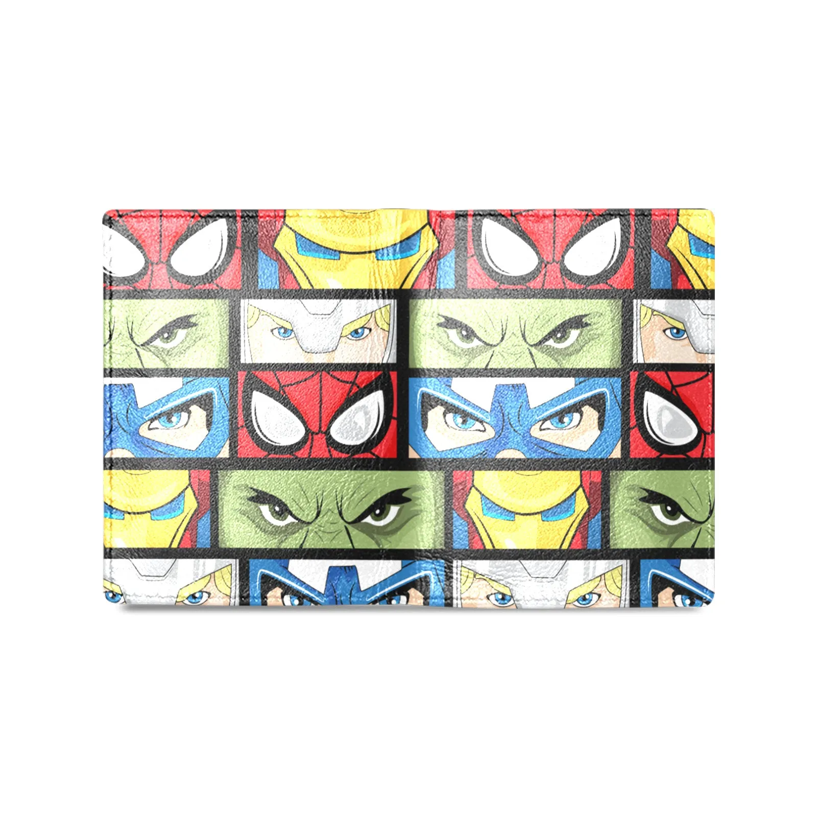 Super Heroes Eyes Men's Leather Wallet