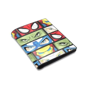 Super Heroes Eyes Men's Leather Wallet