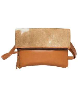 Sweden Cowhide Foldover Bag