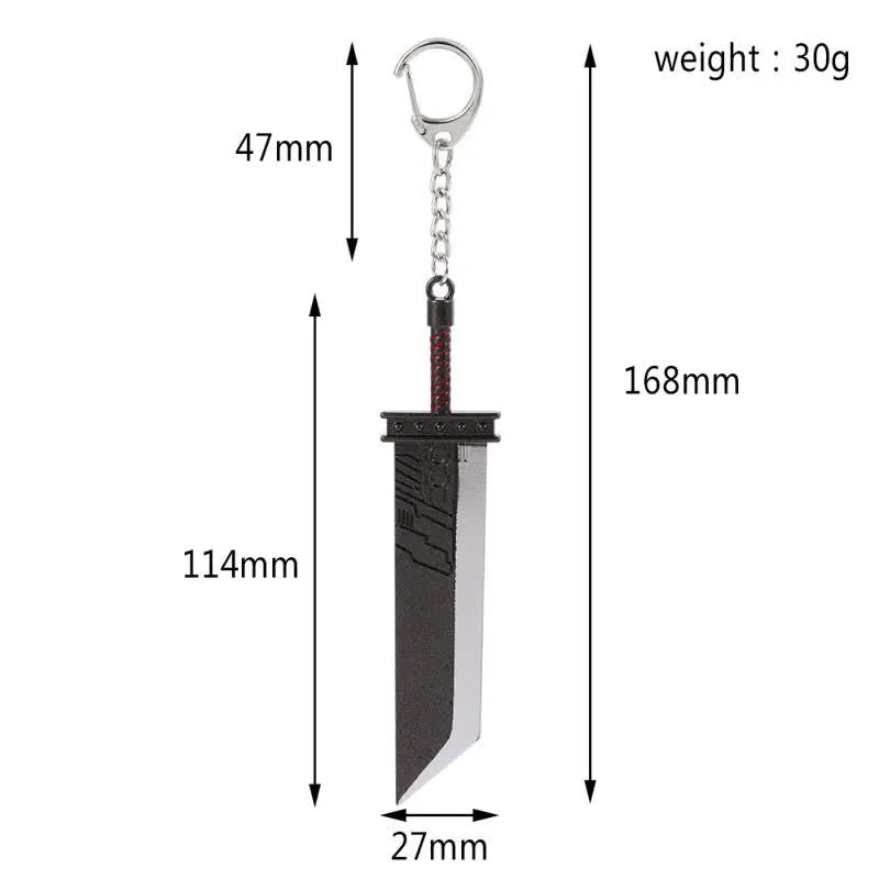 Sword Weapon Model Pendant Keychain