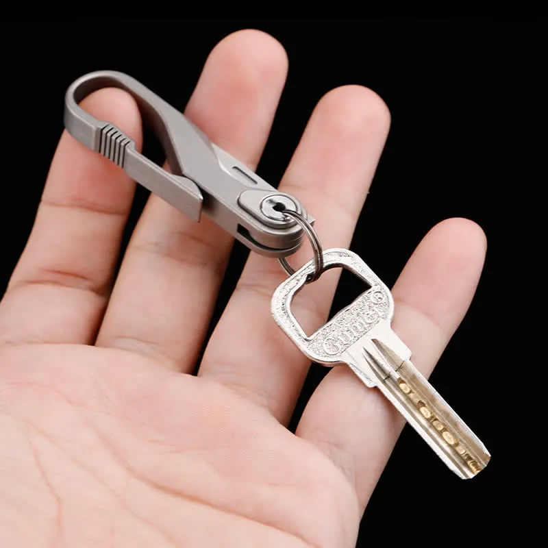 Titanium Mini Folding Knife Box Cutter Keychain