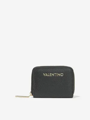 Valentino Girls Zip Around Wallet in Black