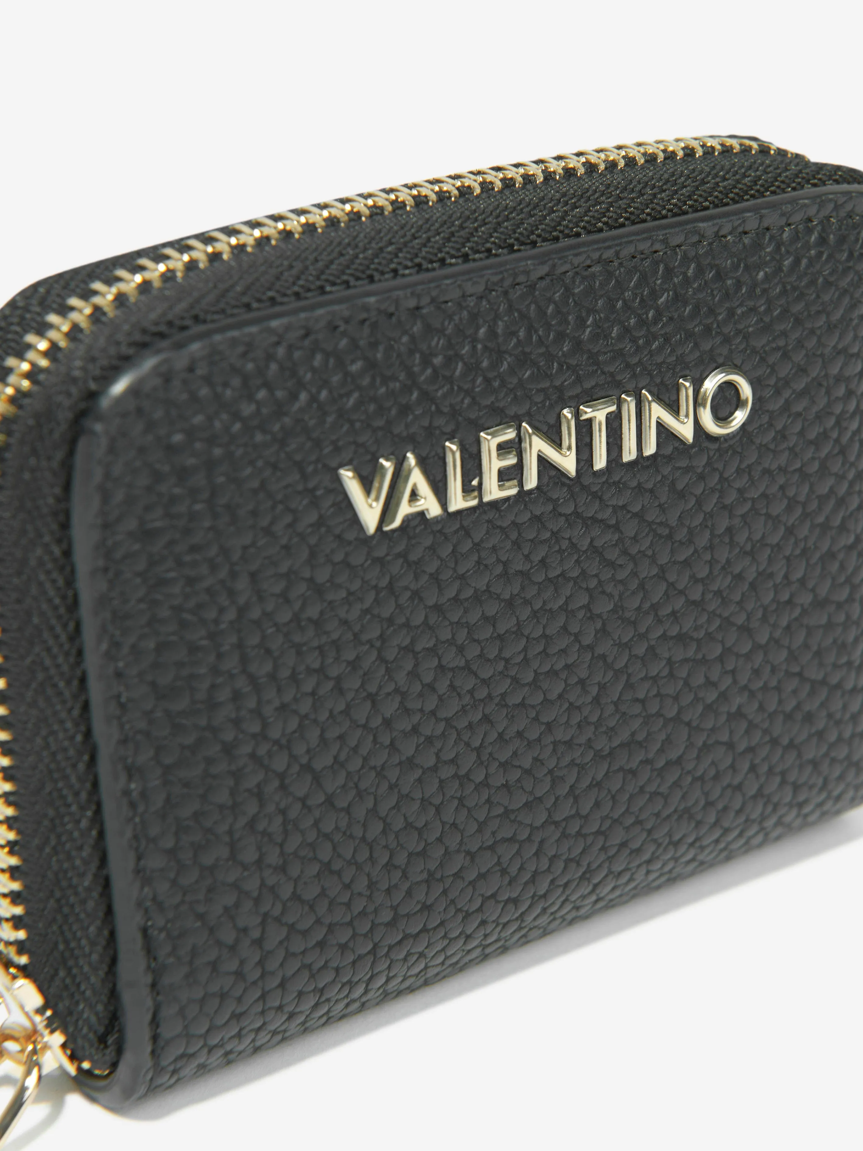 Valentino Girls Zip Around Wallet in Black