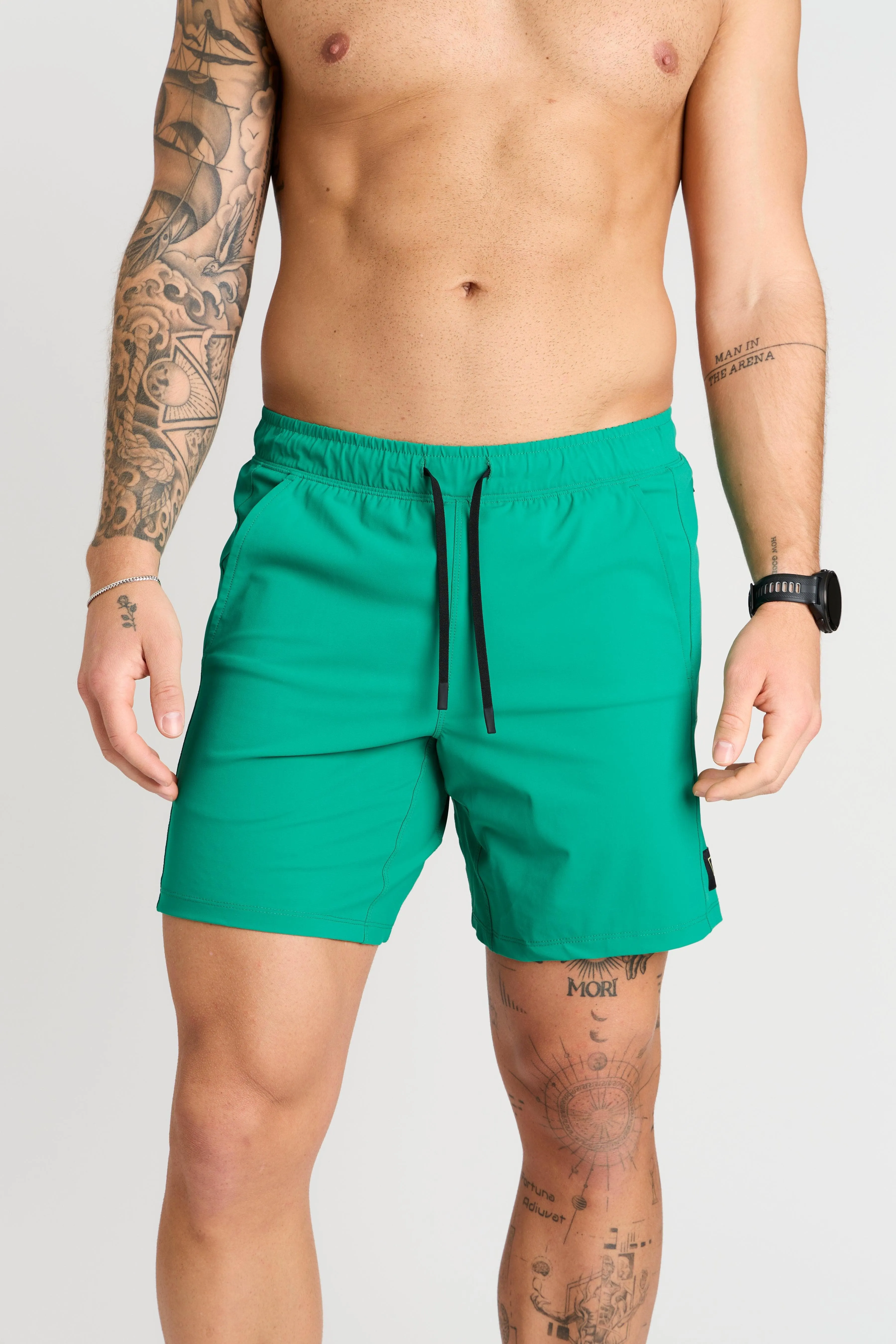 Warren Short w/ Liner in Palm Green