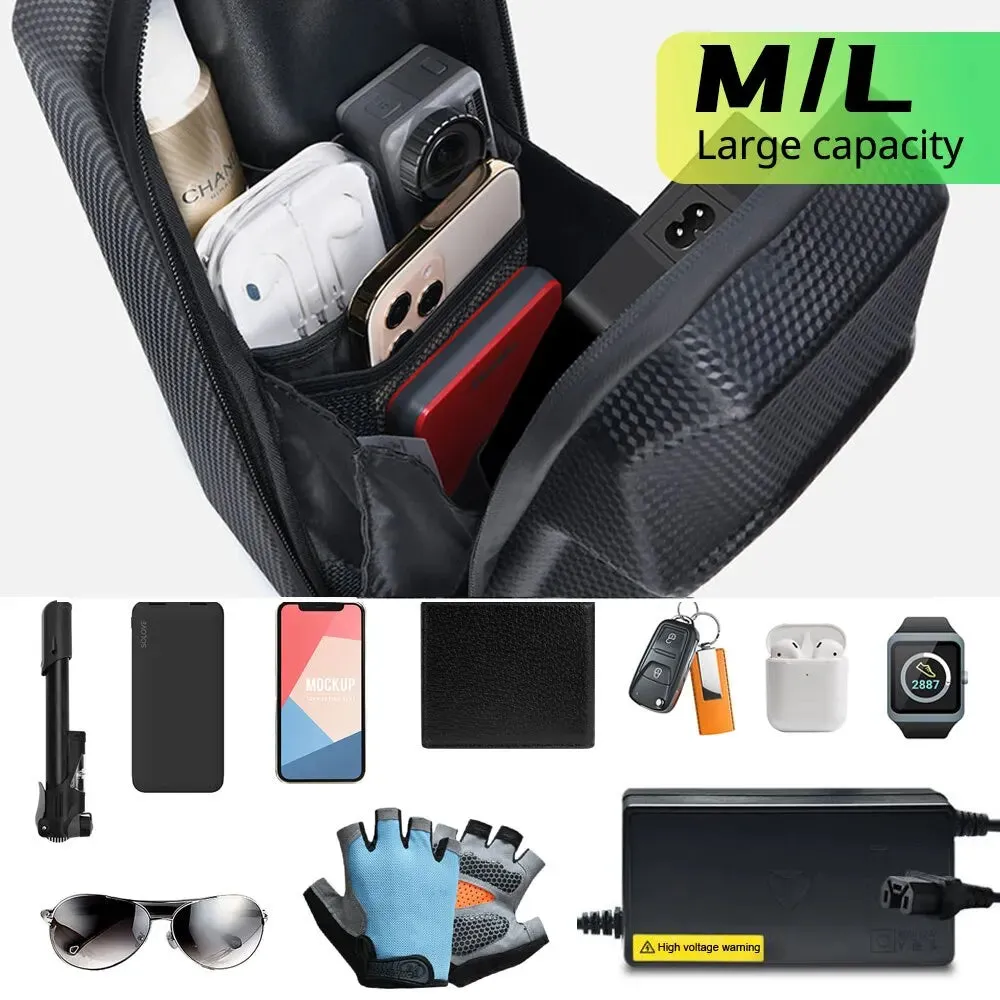 Waterproof Electric Scooter Front Bag - Mobile Phone Storage & Rainproof Gear