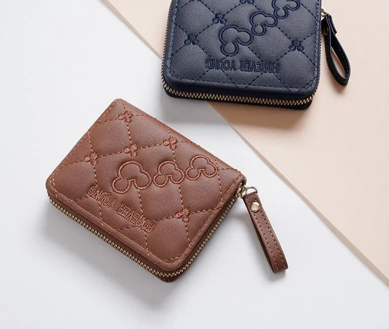 Women Card Holder Key Bag Small Bag Coin Bag zZpper Mini Short Wallet Cross-Border Zipper Bag