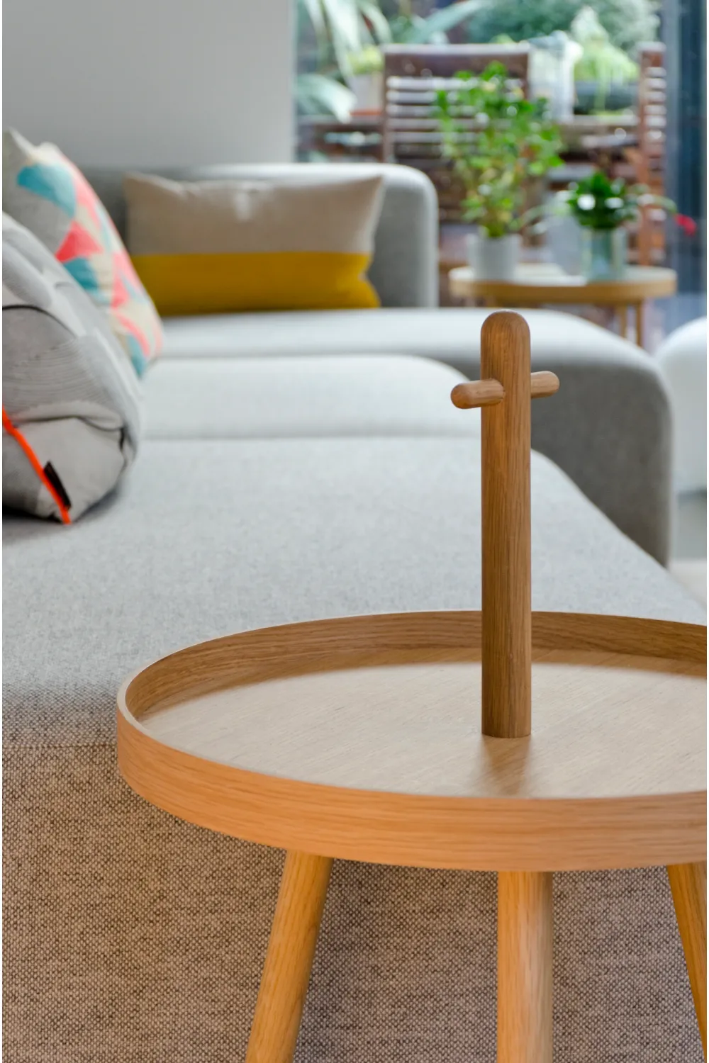 Wooden Portable End Table | Wireworks Pick Me Up