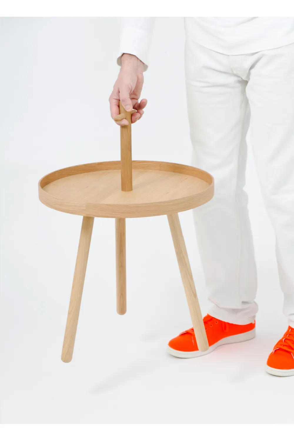 Wooden Portable End Table | Wireworks Pick Me Up